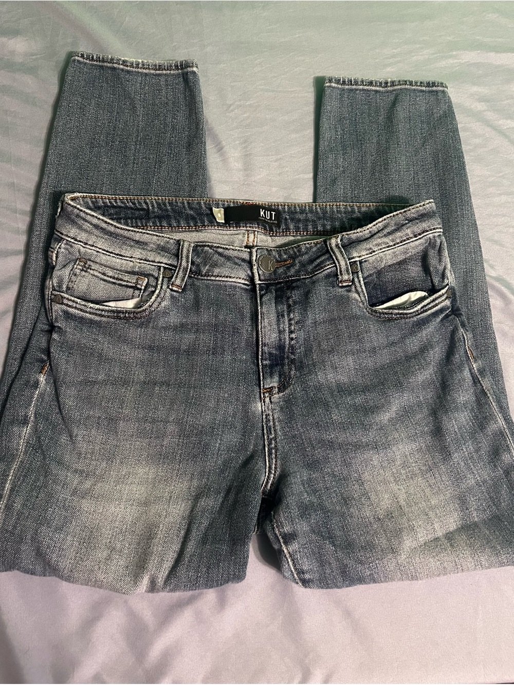 Kut from the Kloth Women's Straight Leg Light Blue Jeans